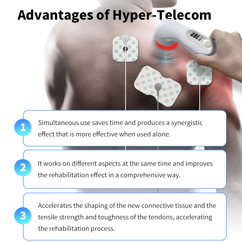 Phototherapy Ultrasound and Electrical Stimulation Portable Handheld Laser Therapy Device