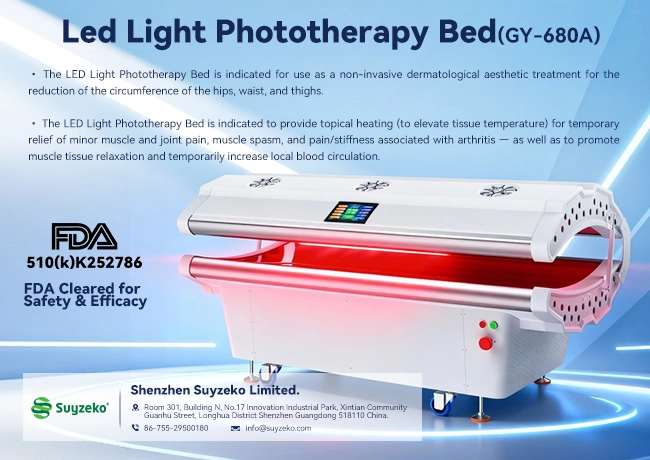 Shenzhen Suyzeko Launches FDA-510K LED Red Light Therapy Phototherapy Bed